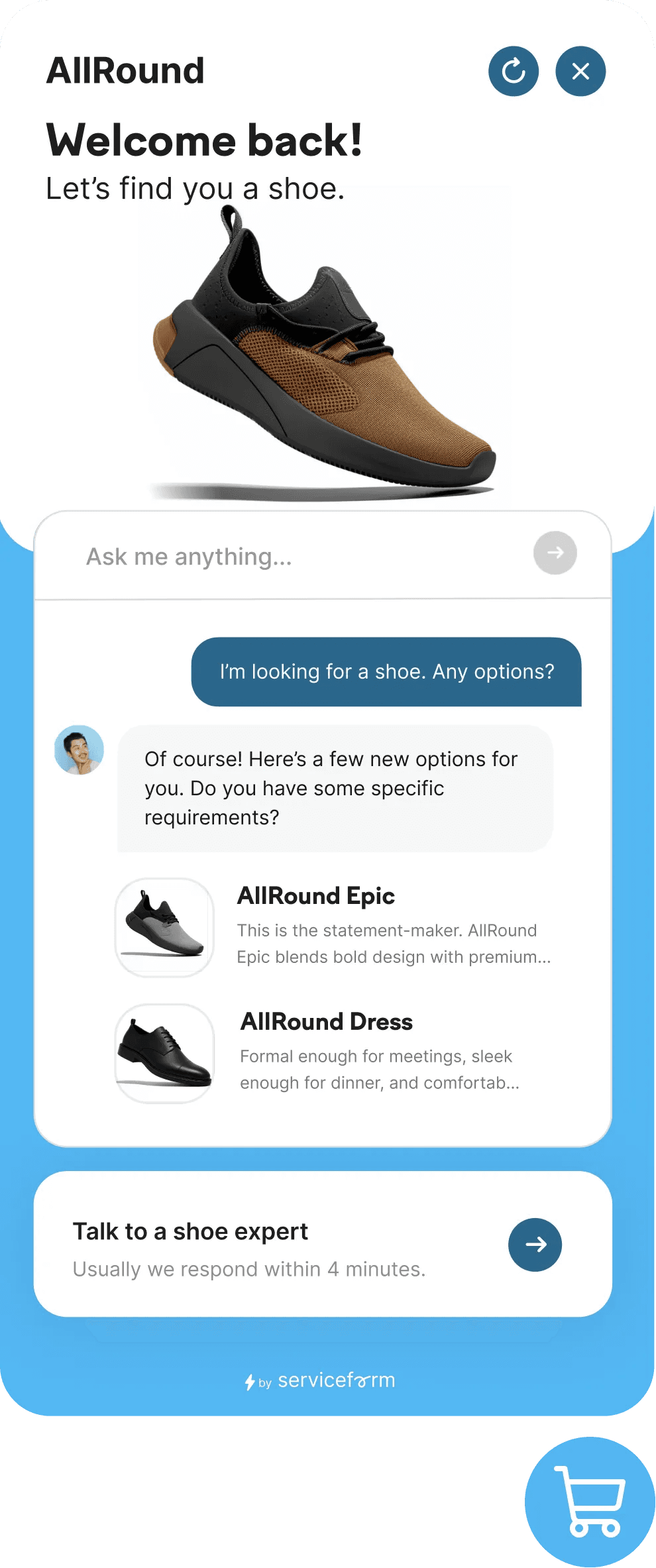 Ecommerce chatbot 5