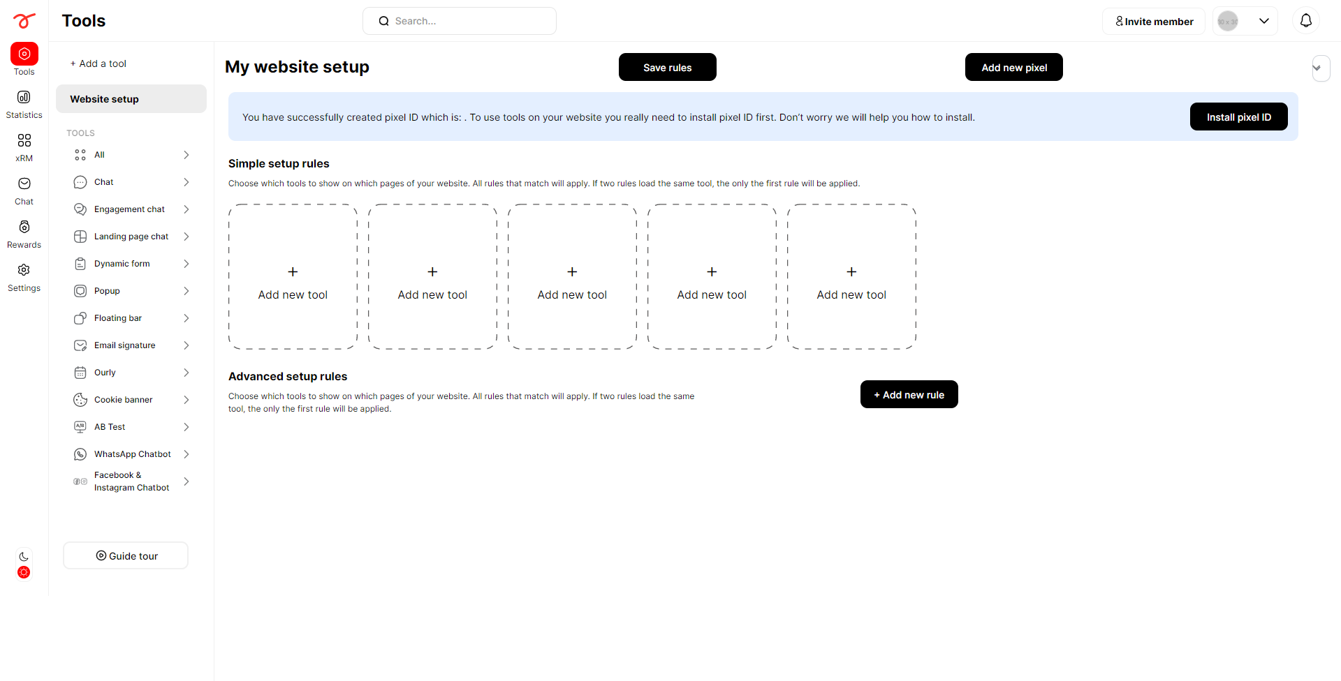 Servicform dashboard