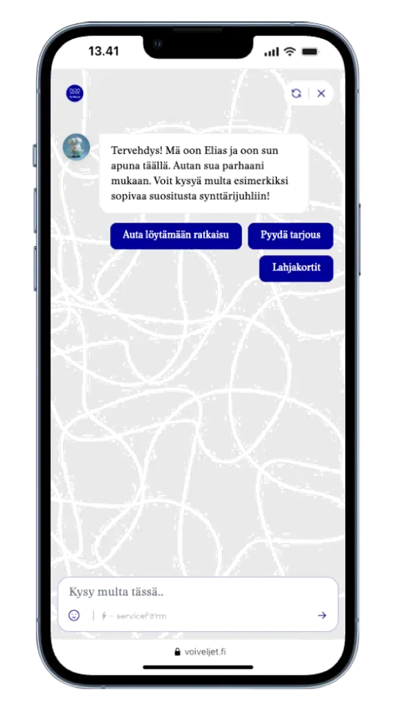 Mira AI chat on Voiveljet